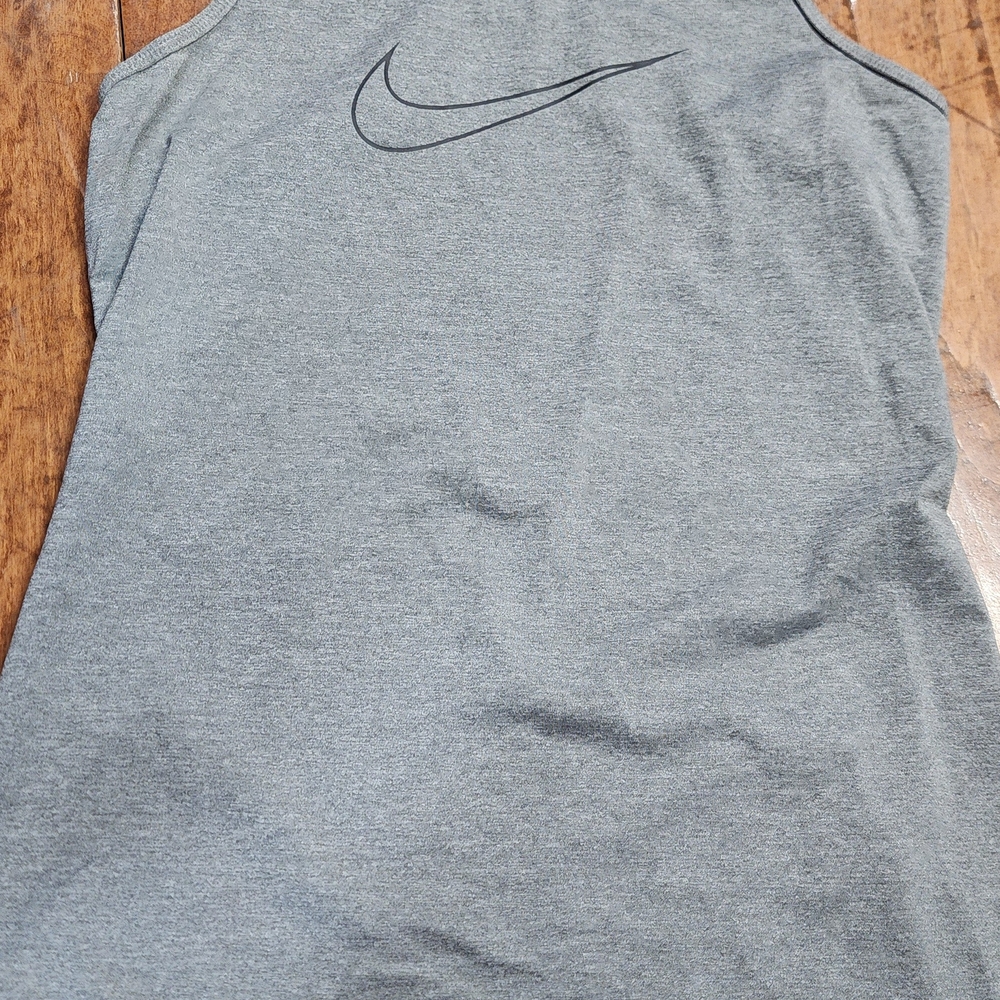 Nike Dri-FIT Heather Gray Racerback Tank Top Size XS